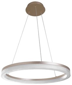 Pendente Led Aluminio Dourado 35W 3000K Anelo