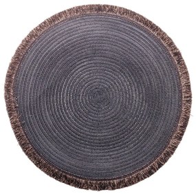 Lugar Americano Poliéster Preto 38cm 61458 Wolff