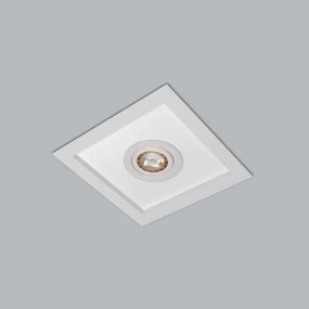 Luminária De Embutir Magnum Quadrado 38X38X10Cm 4L E27 + 01 Gu10 Mr16... (MR-T - Marrom Texturizado)