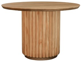 Mesa de Jantar Redonda Village G 158cm Com Furo - Mel Pinus