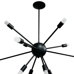 Pendente Sideral Ø73X62Cm Led 30W - Usina 19720/6 (FN-F - Fendi Fosco, 3000k, 110v)