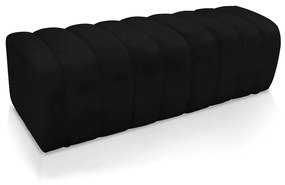 Calçadeira Olivia Casal 140 cm Veludo - D'Rossi - Preto