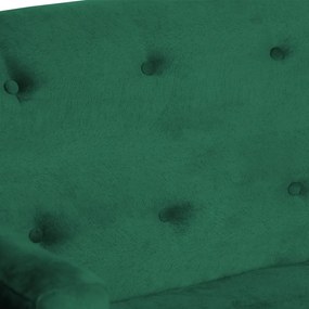 Namoradeira Bruna 1,20 m 2 Lugares Pés Palito Suede Verde Bandeira