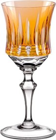 Taça de Cristal Lapidado Artesanal P/ Licor 70ml - Amarelo - 66  Amarelo - 66