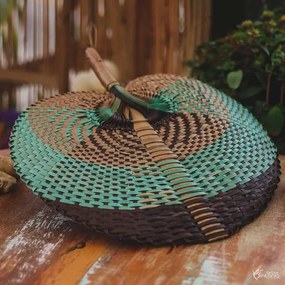 Leque de Fibra Natural Grande | Bali