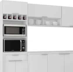 Armário de Cozinha CP04 Para Pia 180cm Pérola Z34 Branco    - Mpozenat