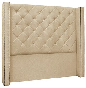 Cabeceira Cama Box King 195 cm Vicenza Linho S04 - D'Rossi - Dourado
