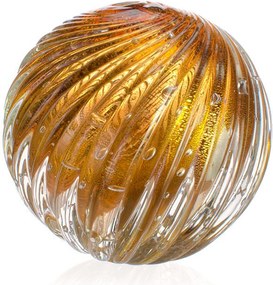 Esfera Murano Atys C/ Ouro - Garnet  Garnet