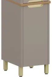 Paneleiro Armário de Cozinha 40cm 2 Portas Marina Cinammon L01 - Mpoze