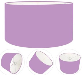 Cúpula Abajur Cilíndrica Cp-7027 Ø55x30cm Lillás