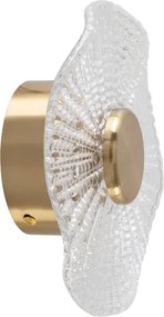 Arandela Led Alumínio Acrílico Dourado 5w 300lm 3000k Sole