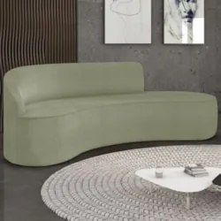 Sofá 4 Lugares Para Sala 220cm Orgânico Wendi Boucle Pistache I01 - M