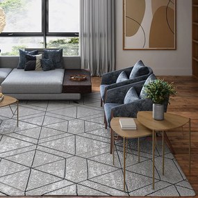 Mesa Lateral Wilmer Conjunto com 2 Peças Pés Metal Redondo Design Clean