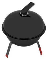 Churrasqueira Portátil a Carvão Tramontina TCP 320L com Tampa em Aço Esmaltado Grelha e Utensílios em Aço Inox