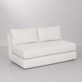 Sofá Cama Dobra Casal Mix Bege