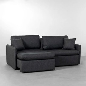 Sofá Retrátil Millow Trama Miúda - Grafite