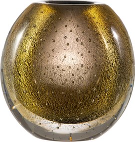 Vaso Murano Santa Monica c/ Ouro M Ônix