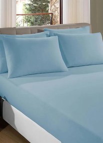 Lençol Queen Sonhos Anjos Azul 1 Peça
