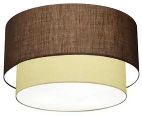 Plafon de Sobrepor Cilíndrico SP-3045 Cúpula Cor Café Bege