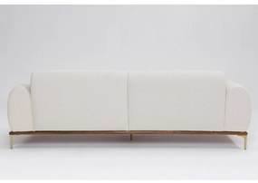 Sofá 3 Lugares Tóquio D07 230cm Linho Areia Acetinado - D'Rossi
