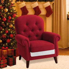 Poltrona Natalina Papai Noel North Pole Suede