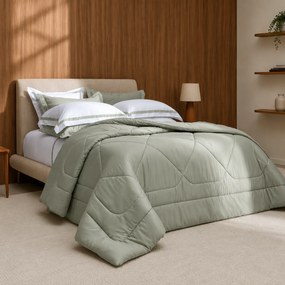 Edredom Trussardi Cetim 300 Fios Grasso Pistacchio - Queen  Queen