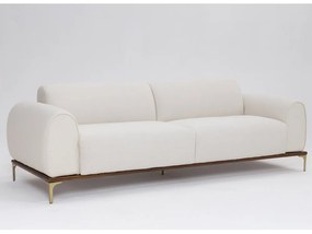 Sofá 3 Lugares Tóquio D07 230cm Linho Areia Acetinado - D'Rossi
