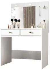 Penteadeira Camarim Com Espelho 2 Gavetas Siena Z17 Branco - Mpozenato