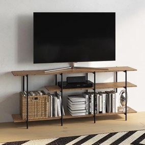 Rack Estante Multifuncional 3 Prateleiras - Vermont Preto