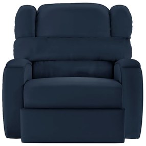 Poltrona do Papai Sala de Cinema Reclinável Kylie Manual PU Azul G23