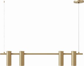 Pendente Tube Transpass Em Par 5,7X16,7X95Cm Alumínio 04Xmr16 - Qimpor... (PRETO)