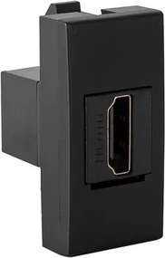 Módulo Tomada Hdmi Plástico Preto Inova Pro Class