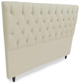 Cabeceira Cama Box Solteiro 100cm Nicole Suede Bege - Sheep Estofados - Bege