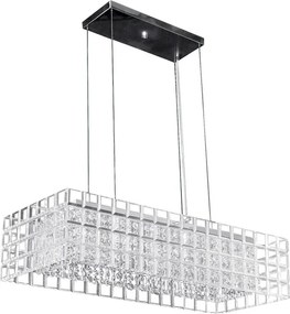 Lustre Retangular Acrilico Cristal