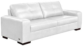 Sofá Decorativo 2 Lugares Turim 150cm Couro Branco G58 - Gran Belo