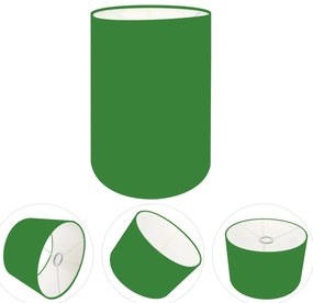 Cúpula Abajur Cilíndrica Cp-8003 Ø15x20cm Verde Folha