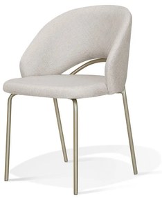 Cadeira Deander Estofada Estrutura Aço Carbono Pintura Eletrostática Design Moderno