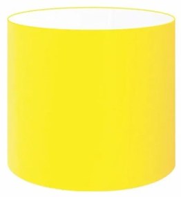 Cúpula Abajur Cilíndrica Cp-8005 Ø18x18cm Amarelo