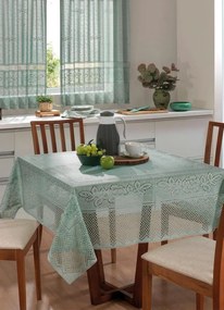 Toalha de Mesa Quadrada Verde 150x150 Cm