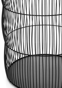 Lanterna Decorativa em Metal Preto 50x24x24 cm - D'Rossi