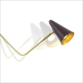 Arandela Cordoba 20X12X51,5Cm Cone Articulado Metal Alumínio 01Xmr11 -... (CAFÉ)