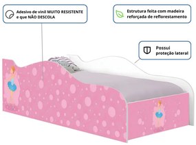 Mini Cama Infantil 157,5x72,5cm com Proteção Lateral Personagens K02 - D'Rossi - BAILARINA CLÁSSICA