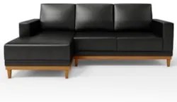 Sofá 3 Lugares 200cm Living Com Chaise Esquerdo Sala de Estar Kayrós D