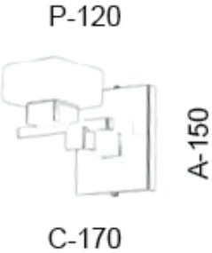 Arandela Cubo Flat Led Integrado 5,5W 2700K 17X12X15Cm Metal E Vidro |... (DOURADO BRILHO, 220V)