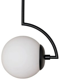 Pendente Allen 12X16,6X35,5Cm 1Xe27 Mini Bulbo G45 Alumínio E Globo Ø1... (BT - Branco Texturizado, FOSCO)