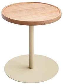 Mesa de Apoio P Tampo Cumaru Amarelo 30cm Base Taupe 35cm - 75487 Sun House