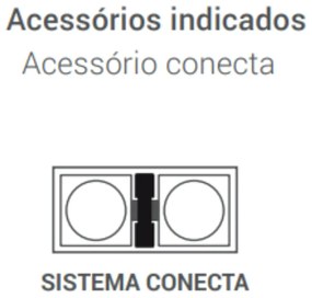 Spot De Embutir Quadrado Recuado 17X17X4,4Cm 1 X Ar111 - Branco | Opus...
