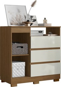 Cômoda Quarto com 1 Porta Sapateira 97cm Tayna Atacama/Off White A09 - D'Rossi