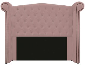 Kit Cabeceira e Calçadeira Veneza 195 cm King Size Suede Rosê - ADJ Decor