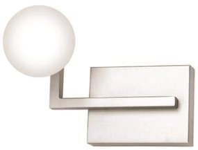 Arandela Swilver 13X15,5X21Cm Globo Ø08Cm 1Xg9 - Old Artisan Ar-5568 (GRAFITE / LUNA, FOSCO (Branco))
